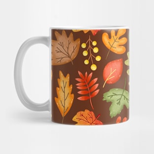 Fall Leaves Pattern Mug